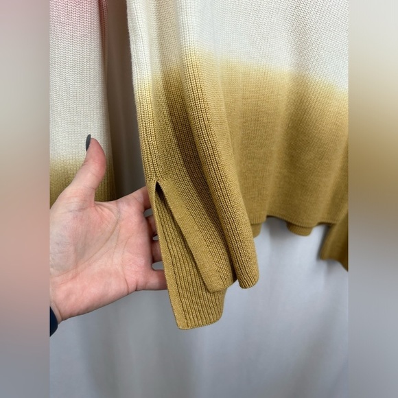 Anthropologie Ombre V Neck Long Sleeve Pullover Sweater Size Medium NEW - Picture 3 of 8